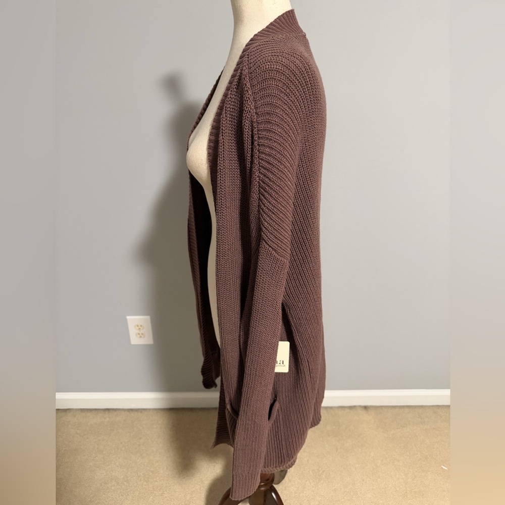 a.n.a Women's Light Brown Long Knit Cardigan - Picture 6 of 7